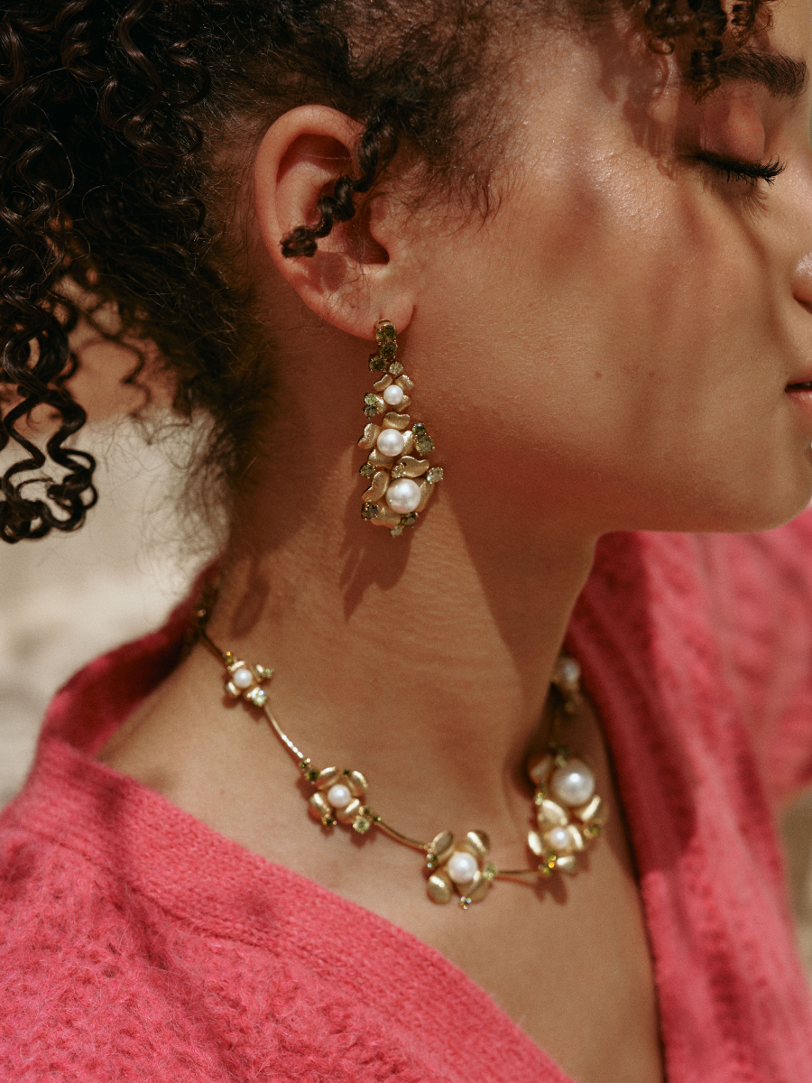 Garden Blossom Drop Earrings