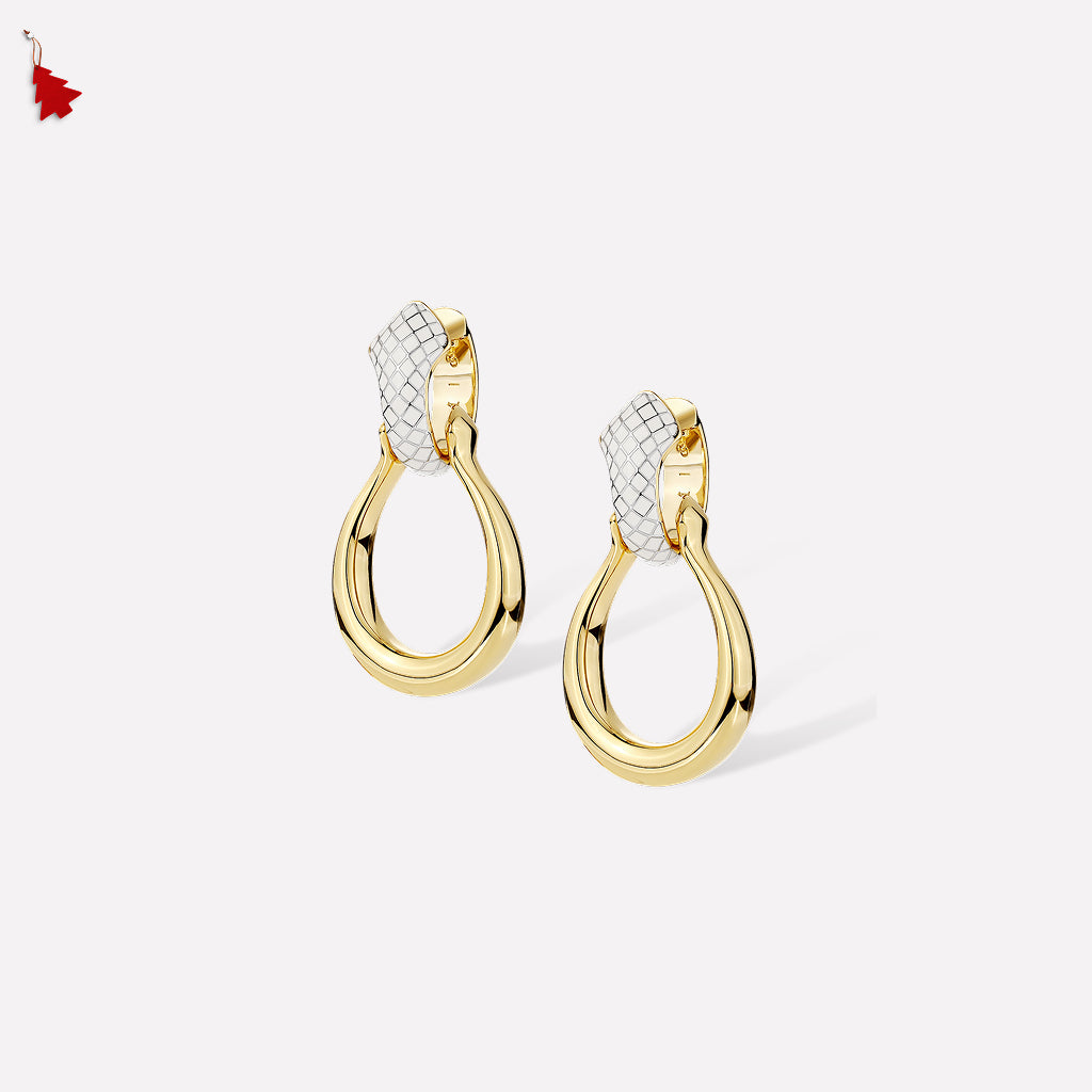 White Uraeus Earrings