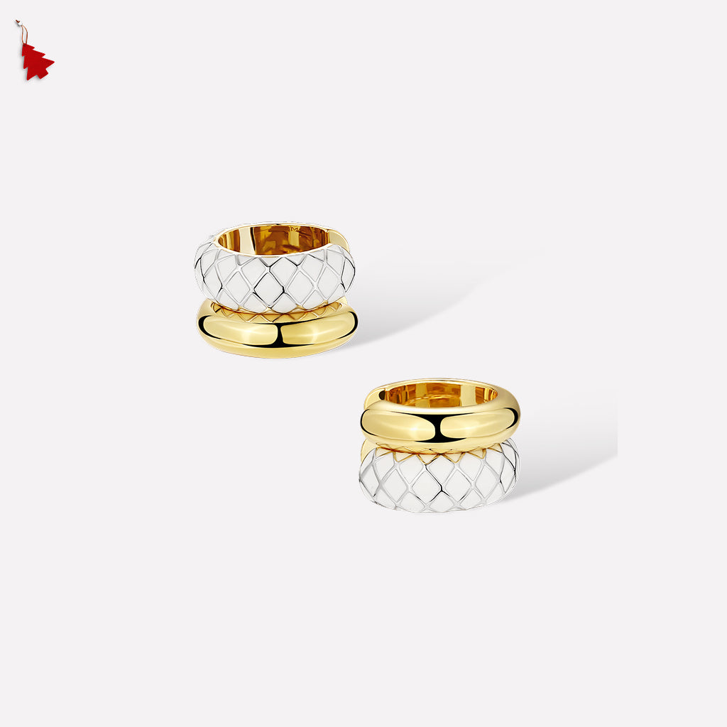 White Uraeus Ear Cuff