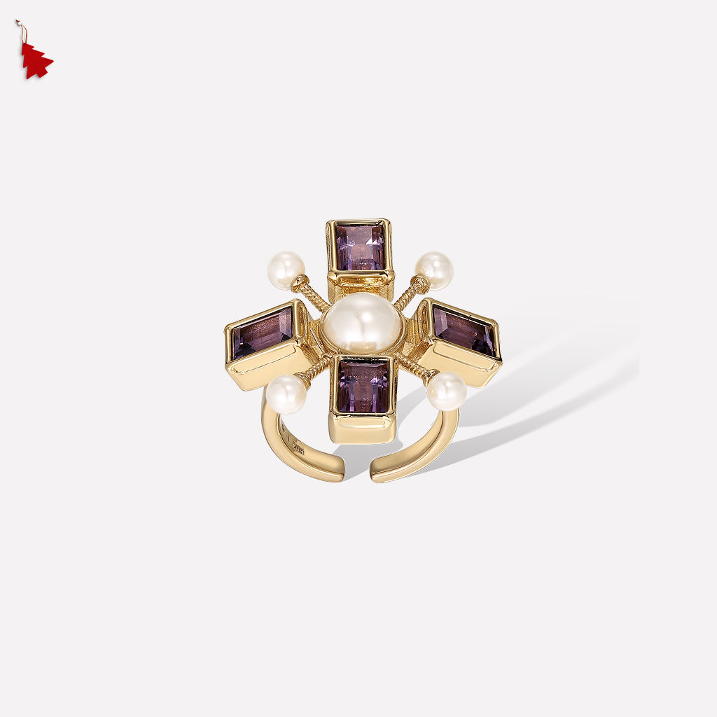 Byzantine Cross Ring - Adjustable