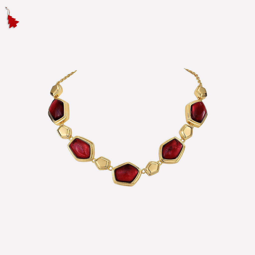 Red Velvet Necklace