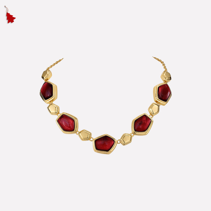 Red Velvet Necklace