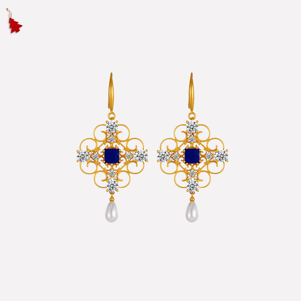 Orchid Dream Pearl Earrings