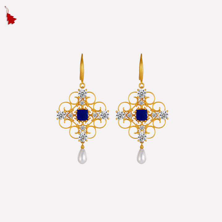 Orchid Dream Pearl Earrings