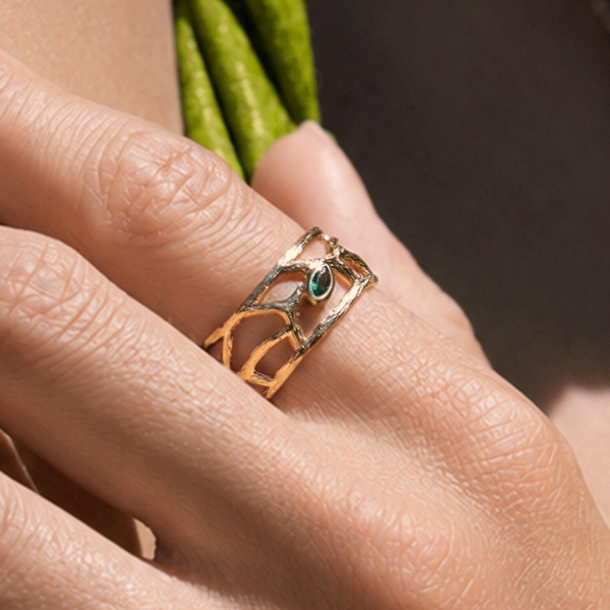 Verdant Whisper Ring
