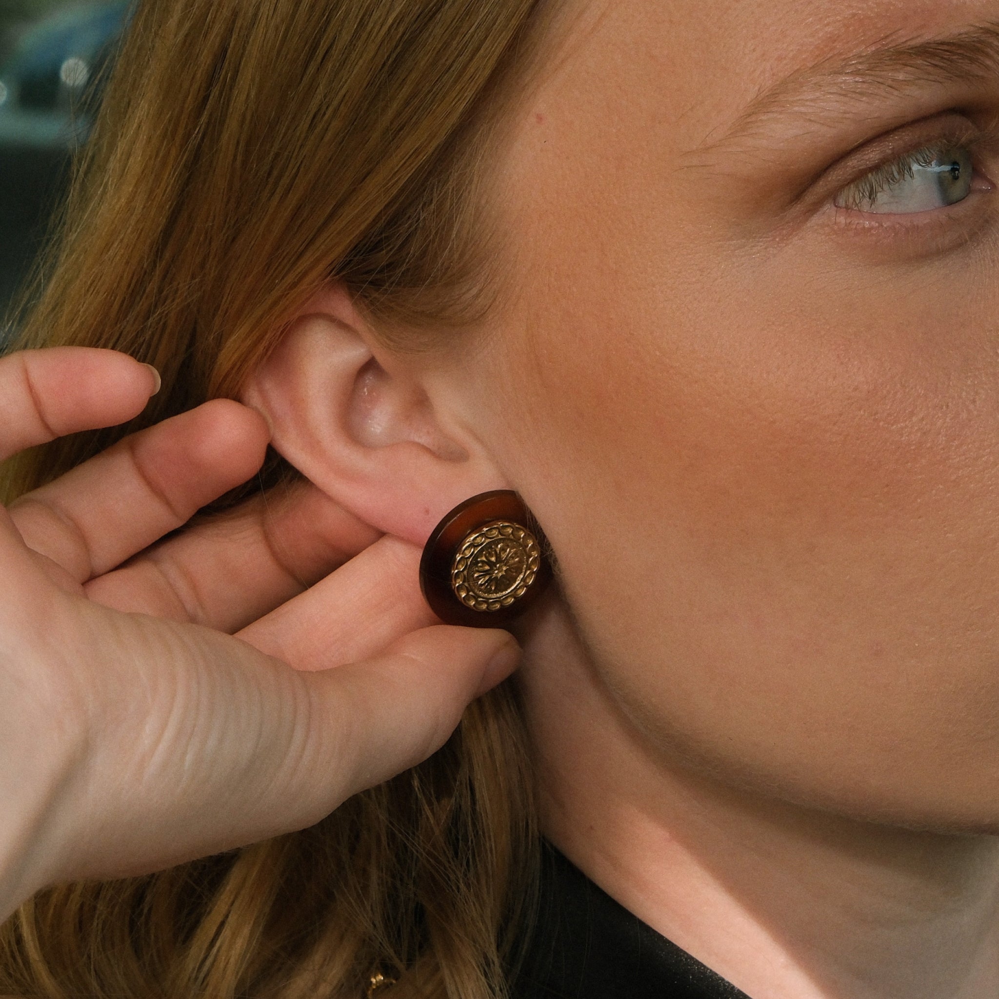 Pendientes Moneda Retro