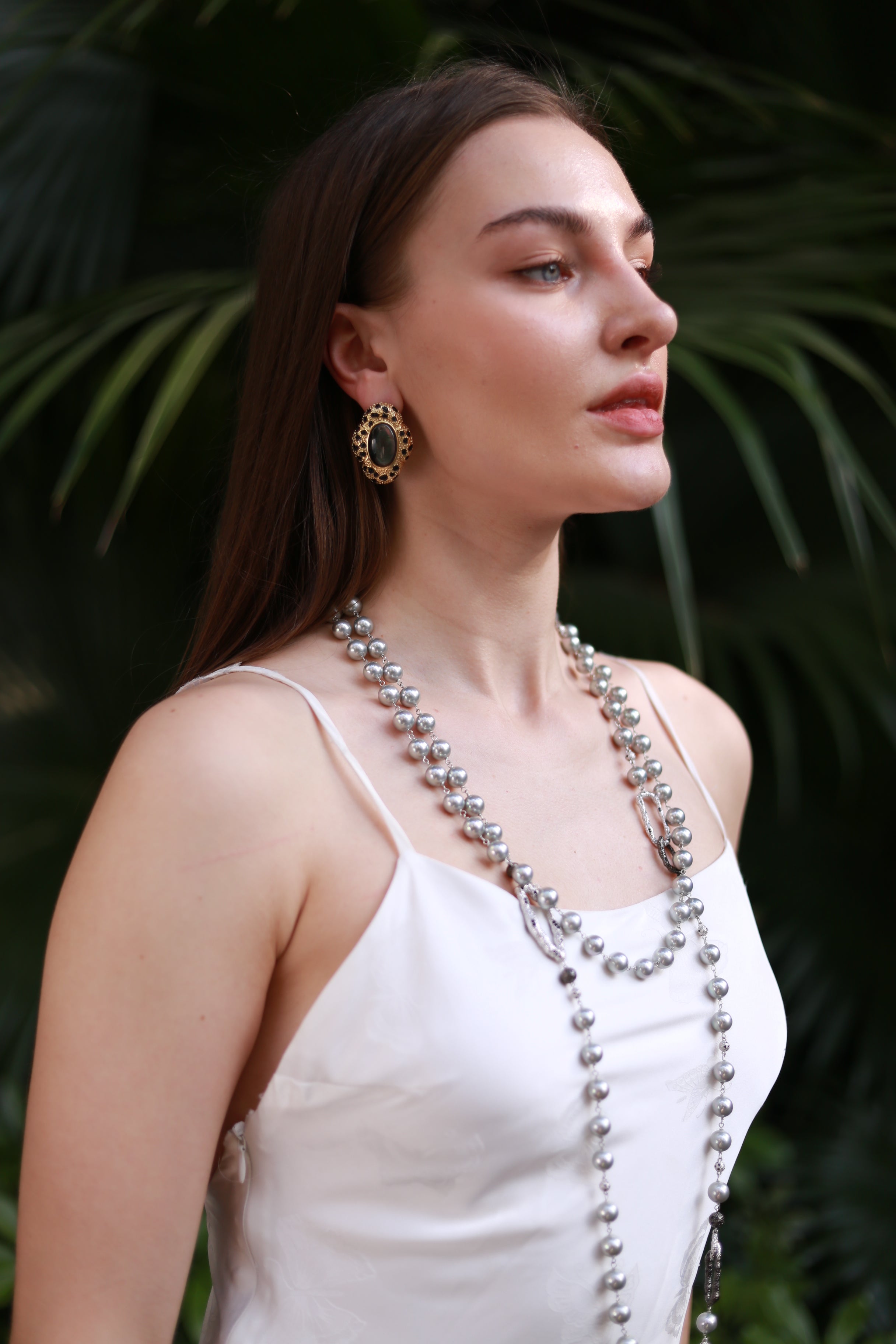 Black Leopard Earrings