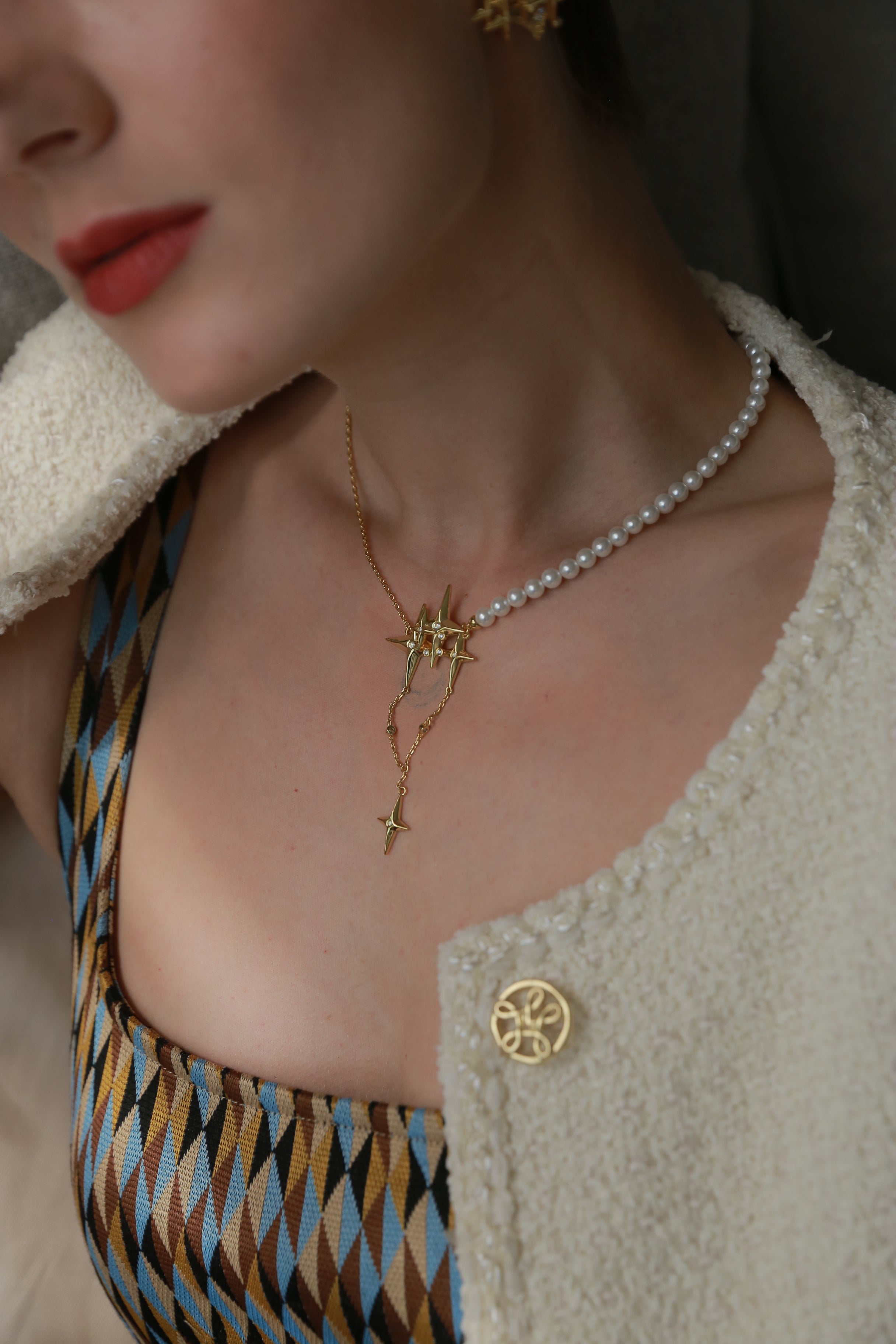 Golden Starry Necklace