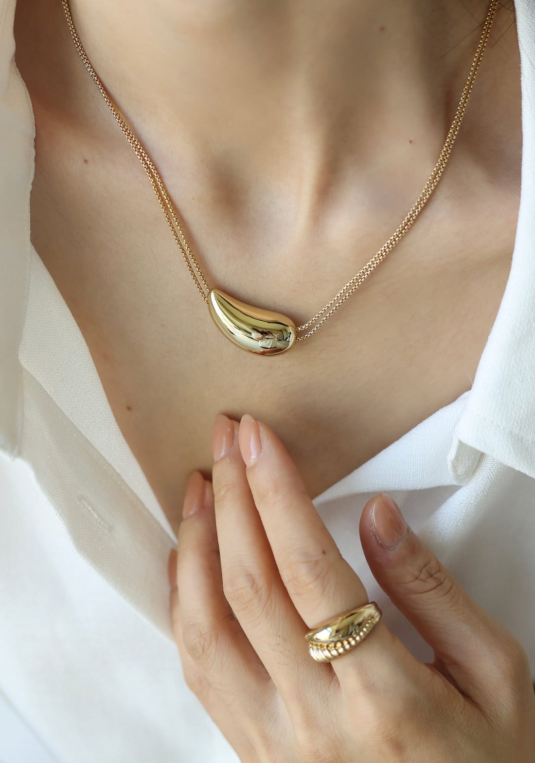 Drop Necklace - Gold Plated