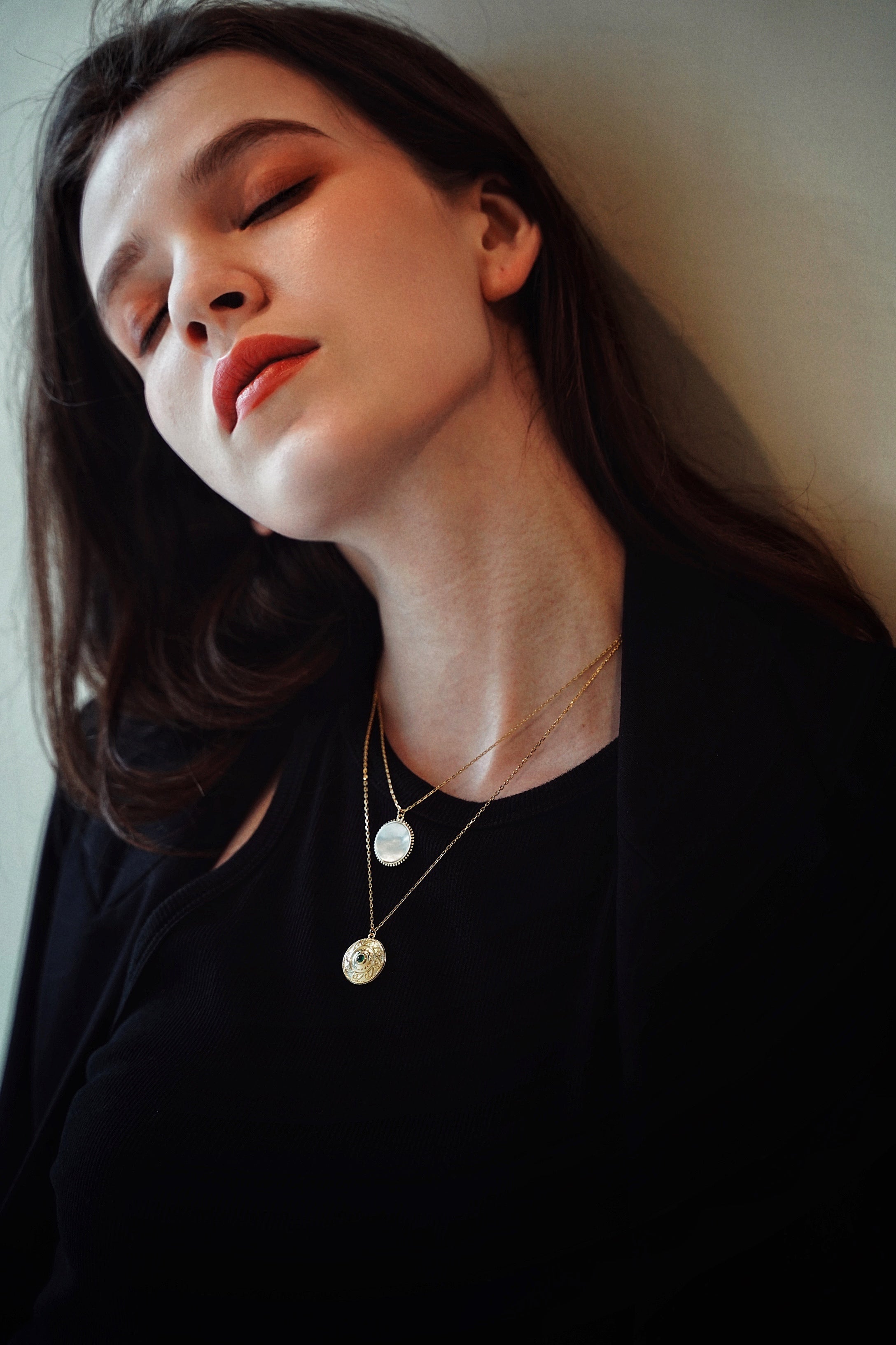 Compass Layered Necklace Set