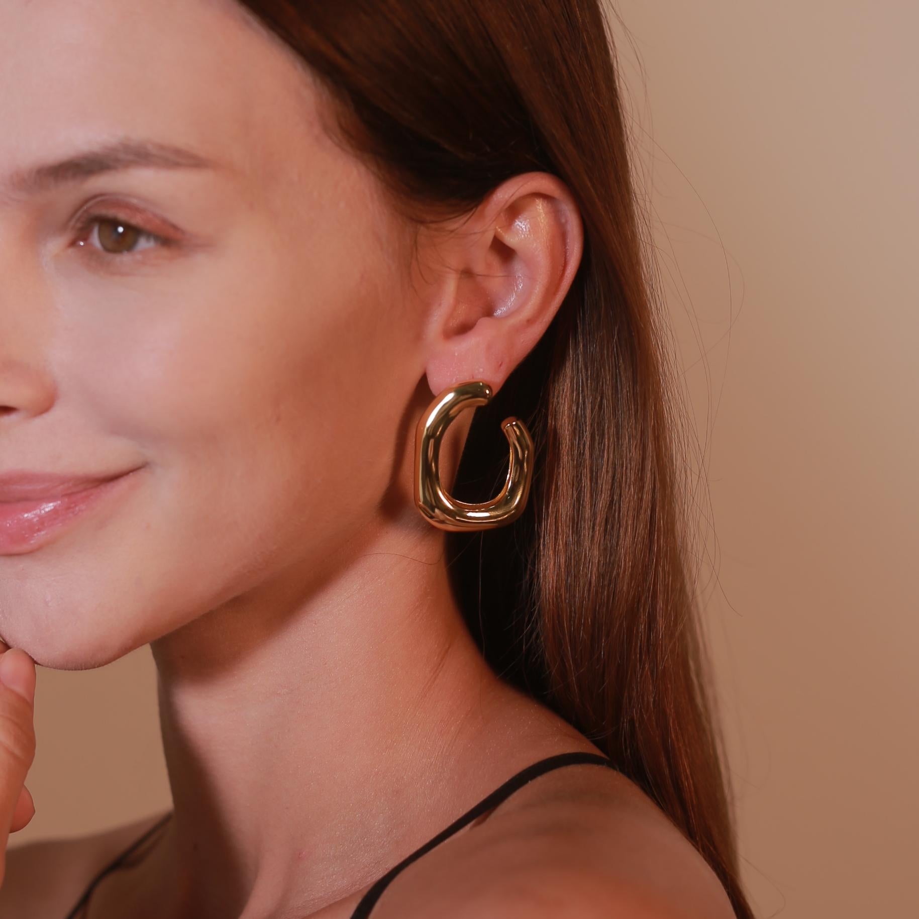 Root Hoop Earrings
