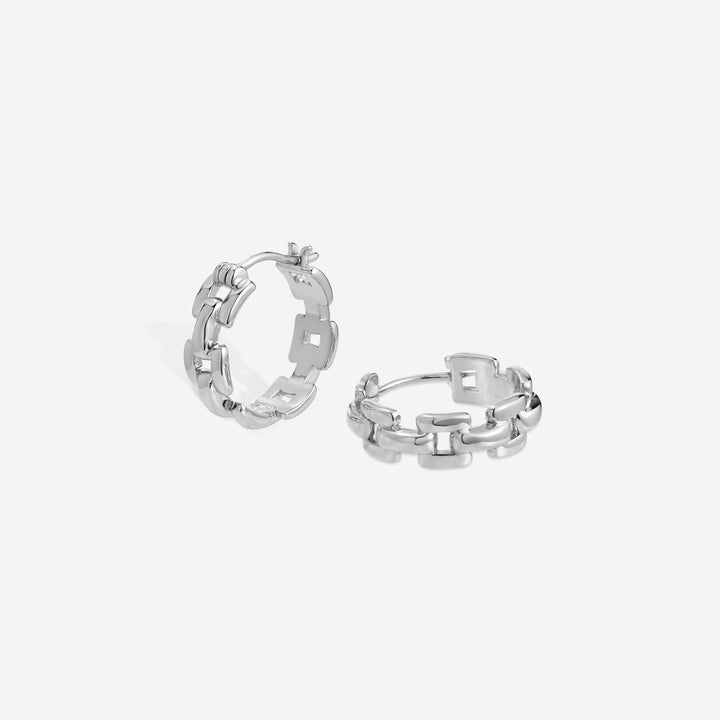 Rome Chain Earring - Silver