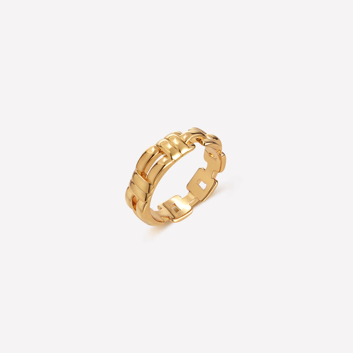 Rome Chain Rings - Gold