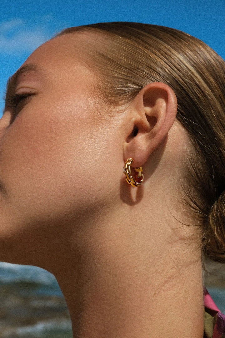 Rome Chain Earring - Gold