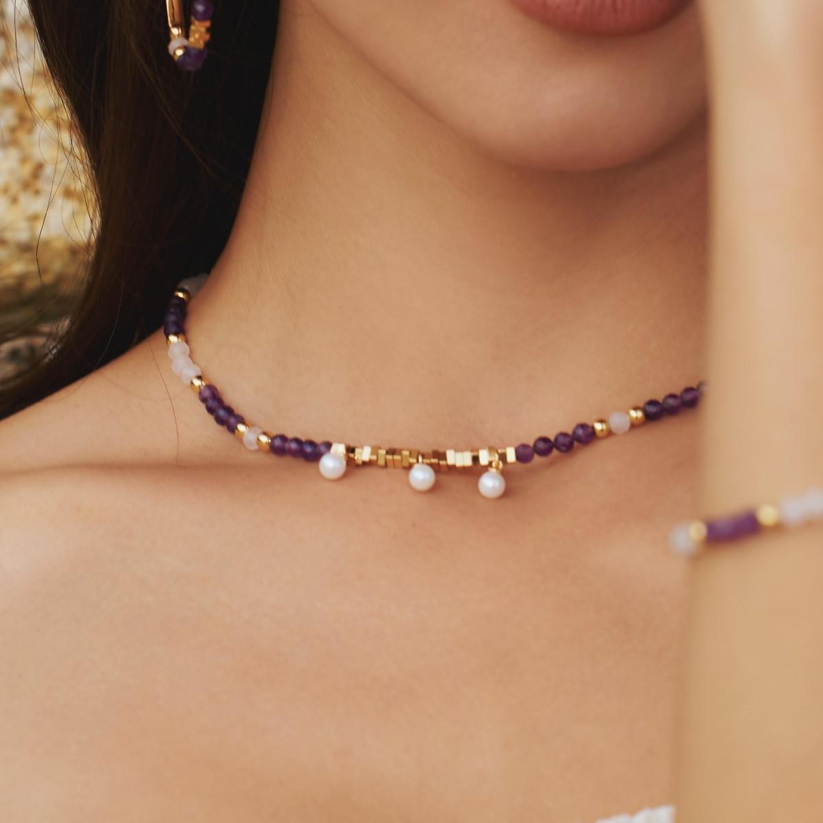 Poseidon Purple Necklace