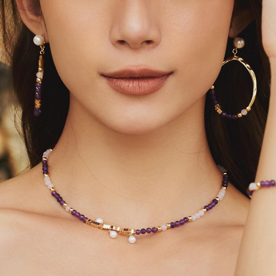 Poseidon Purple Necklace