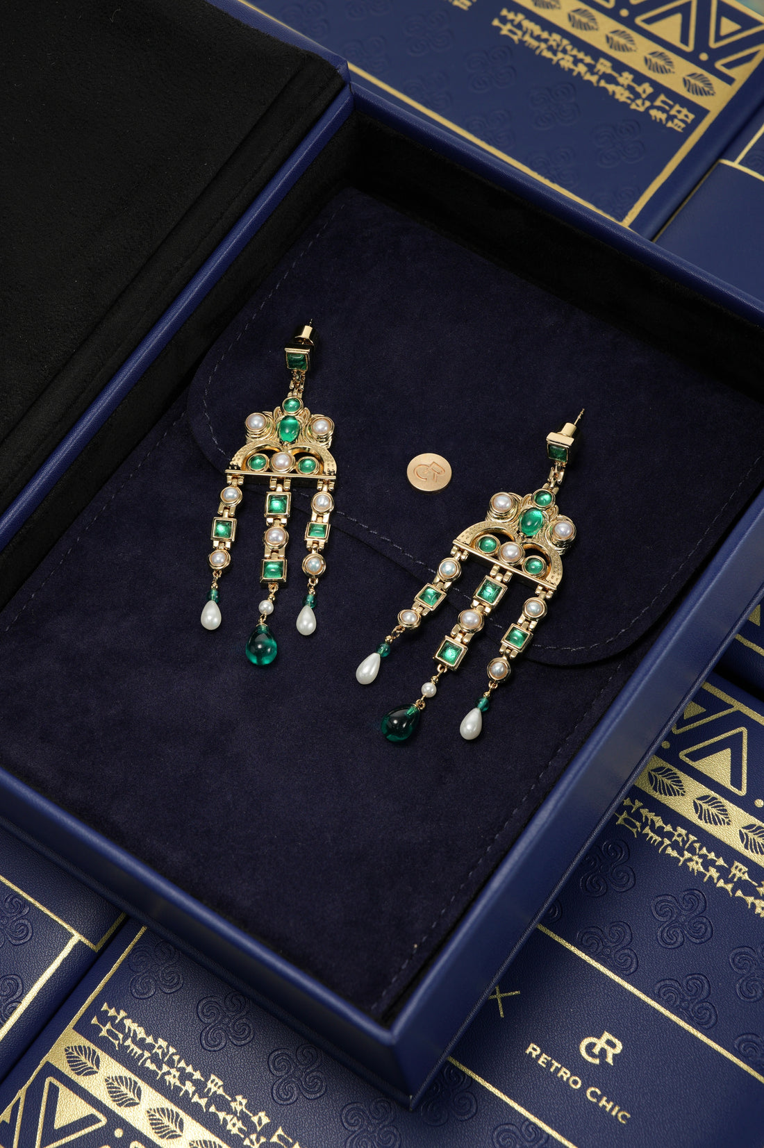 Byzantine Empire Green Earrings