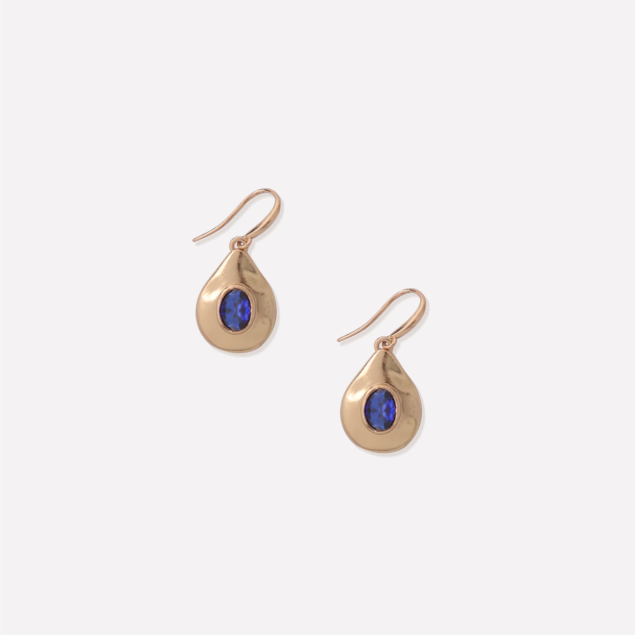 Fig Blue Crystal Earrings