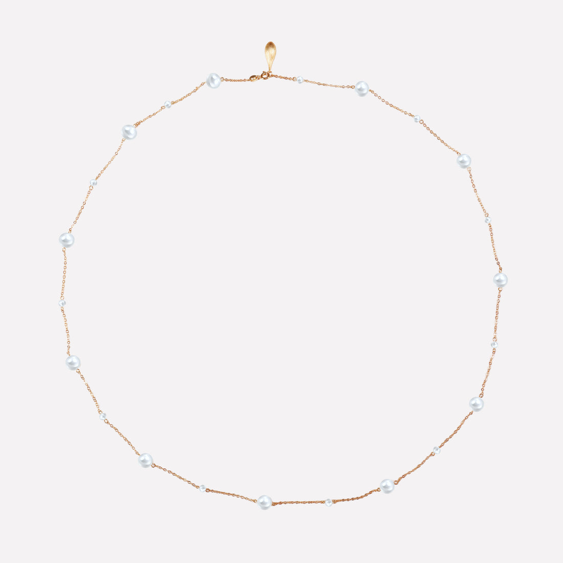 Golden Star Pearl Necklace