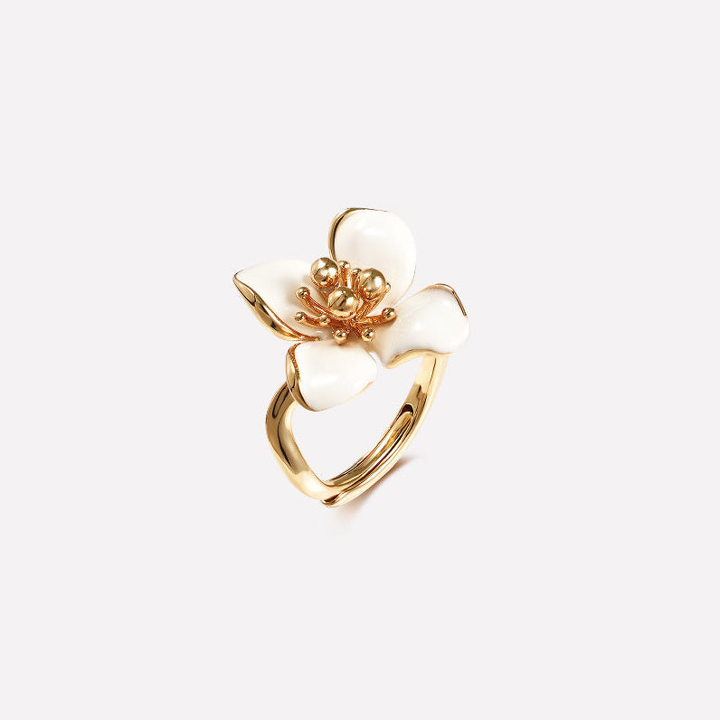 Iris Blossom Ring - Adjustable