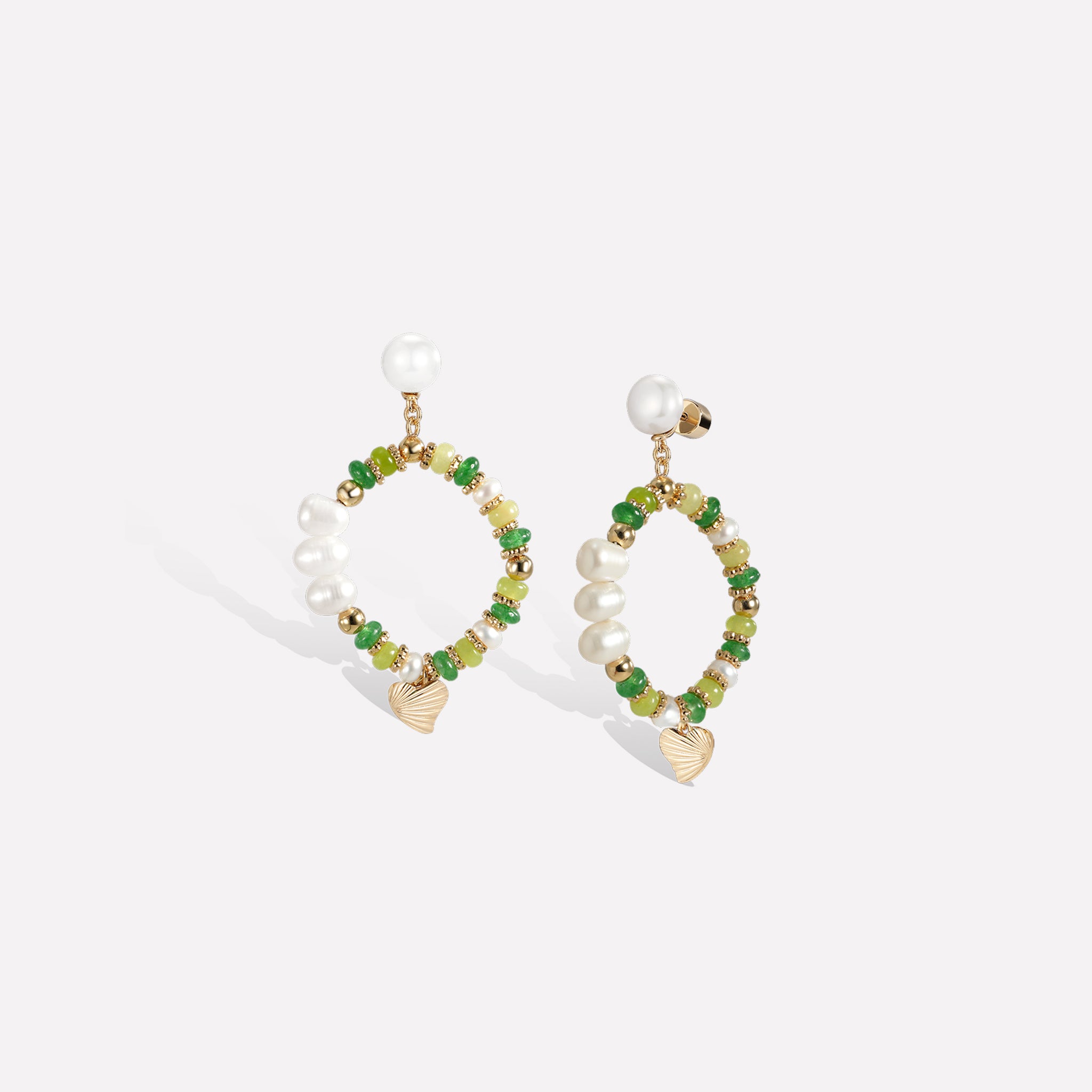 Thetis Green Earrings