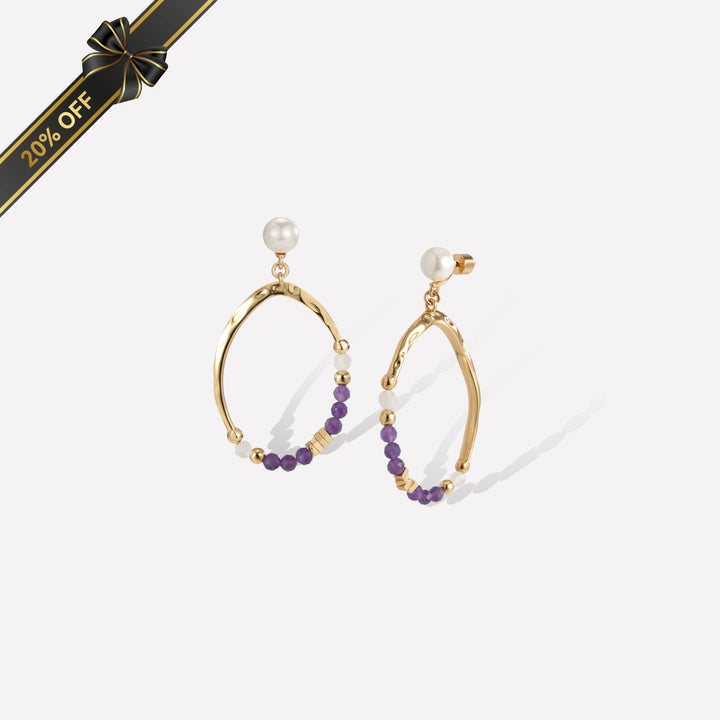 Poseidon Purple Earrings