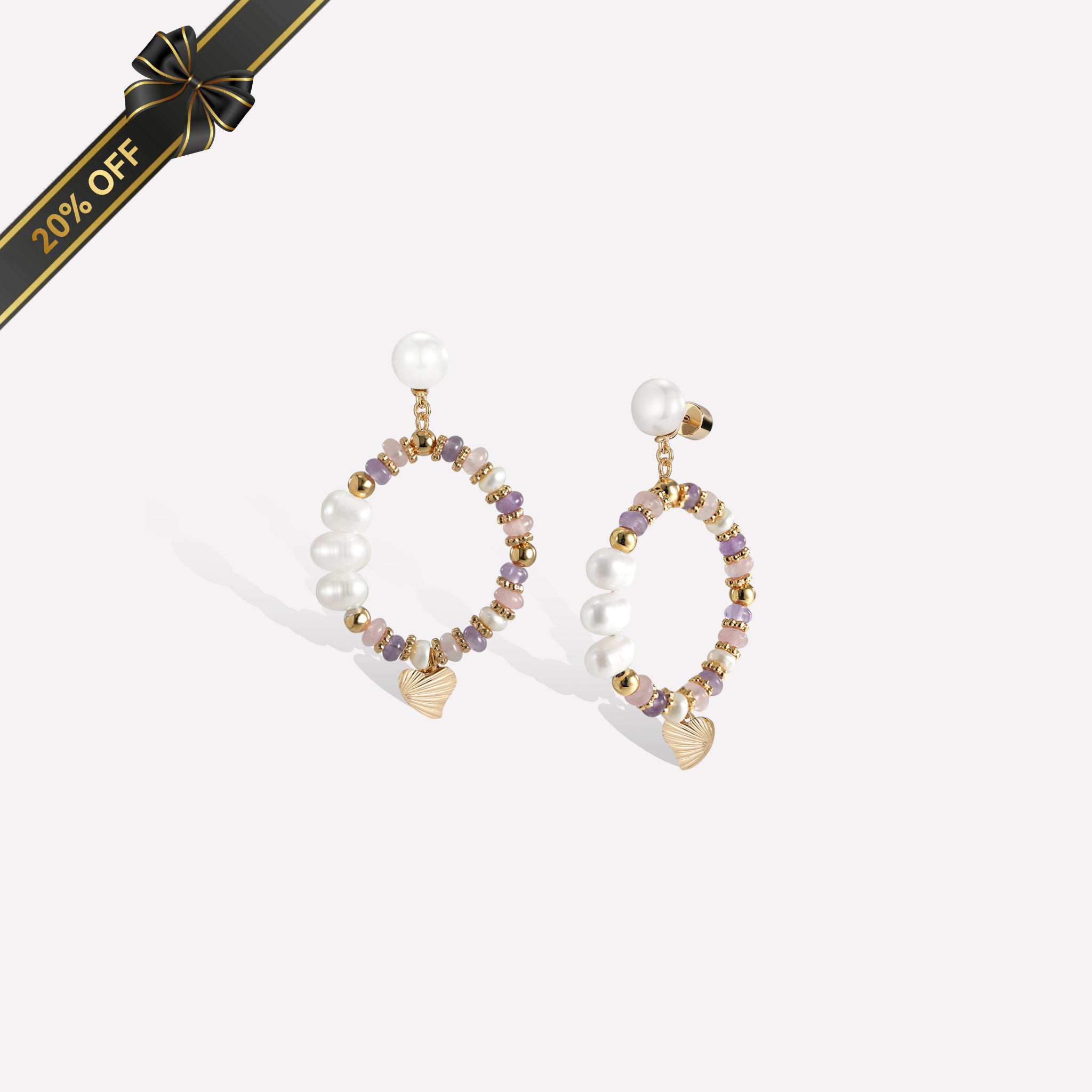 Thetis Purple Earrings