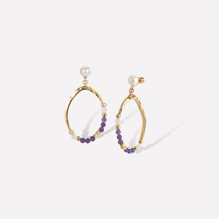 Poseidon Purple Earrings