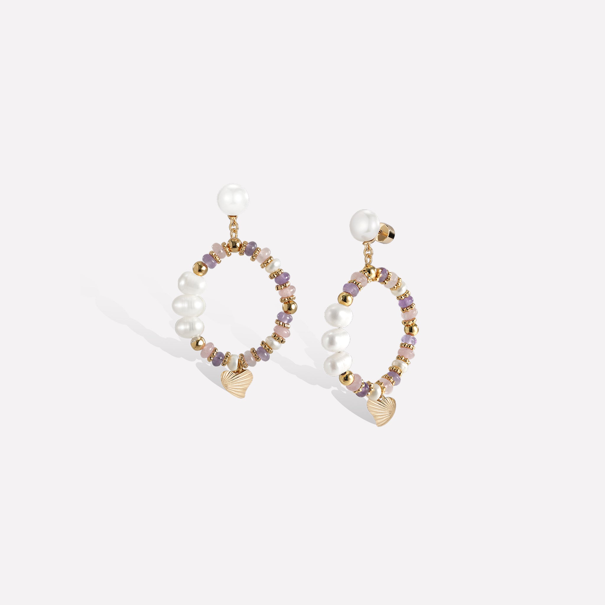 Thetis Purple Earrings