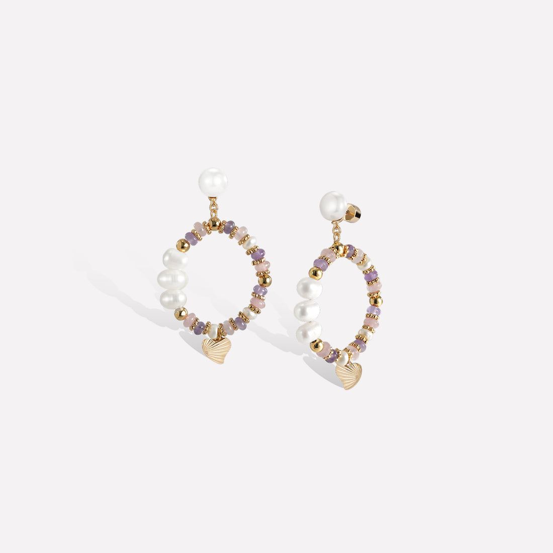 Thetis Purple Earrings