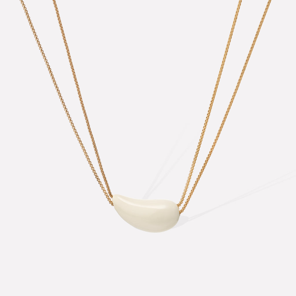 White Drop Necklace
