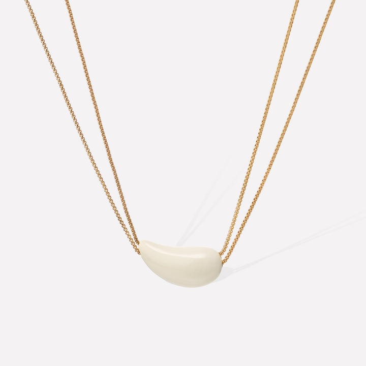 White Drop Necklace