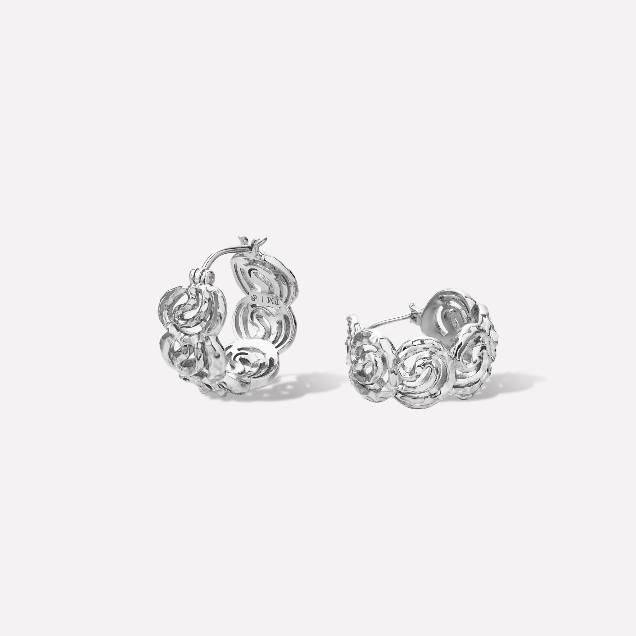 Boucles d'oreilles mono spirale