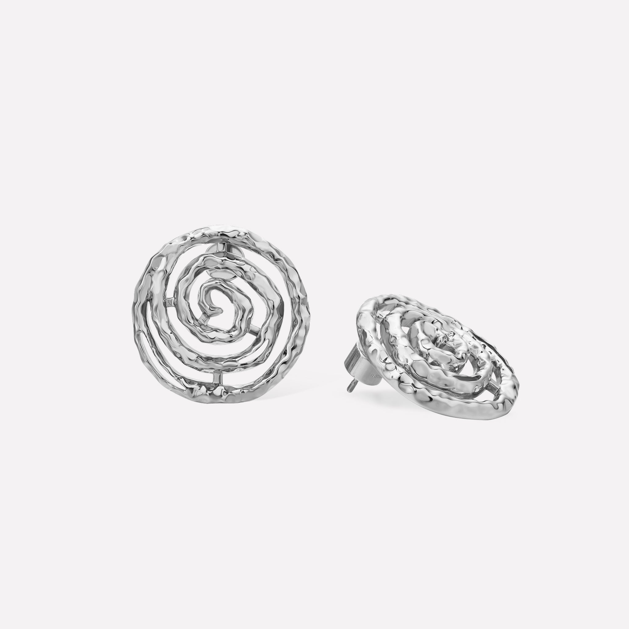 Boucles d'oreilles Soleil spirale éternelle