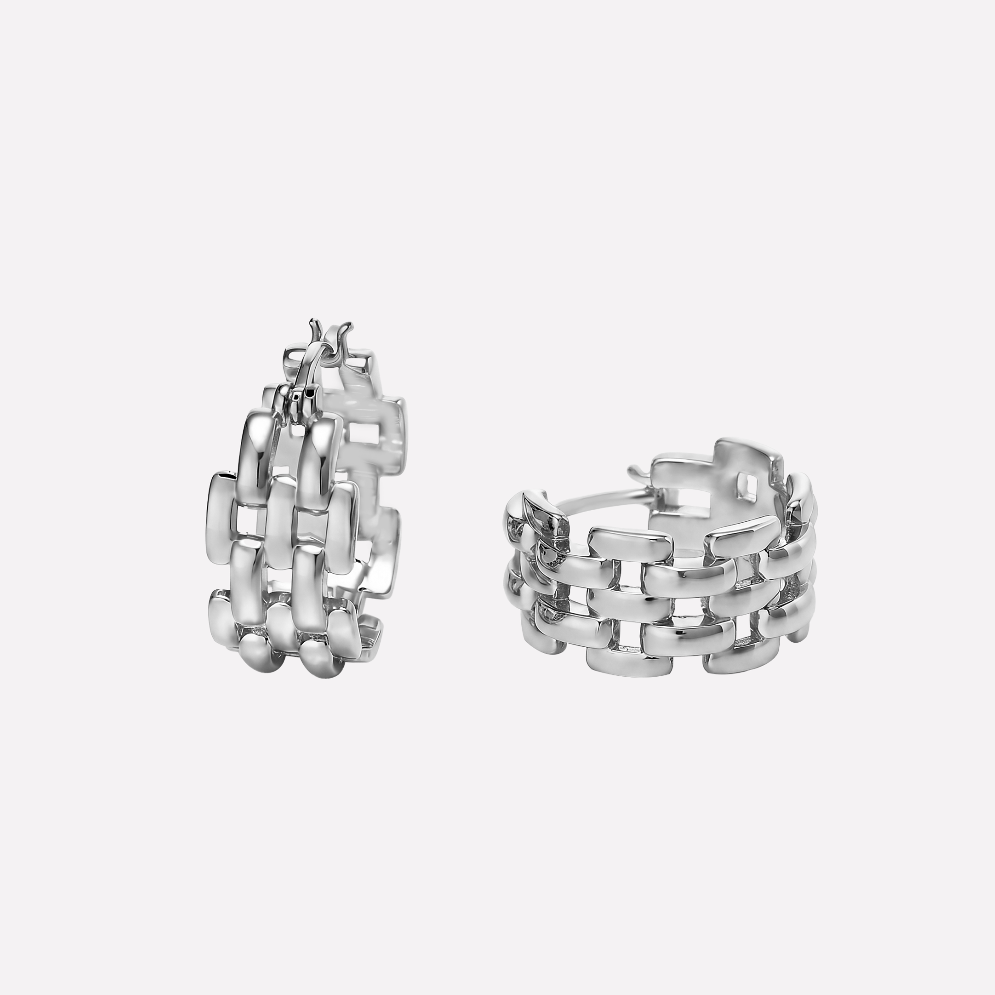 Pendientes de cadena Roma grandes