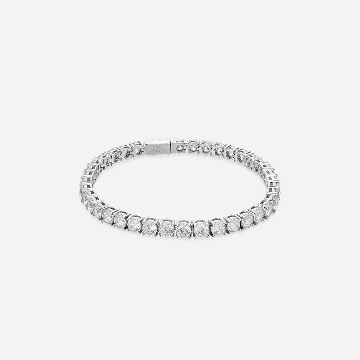 Roman Dusk Silver Tennis Bracelet