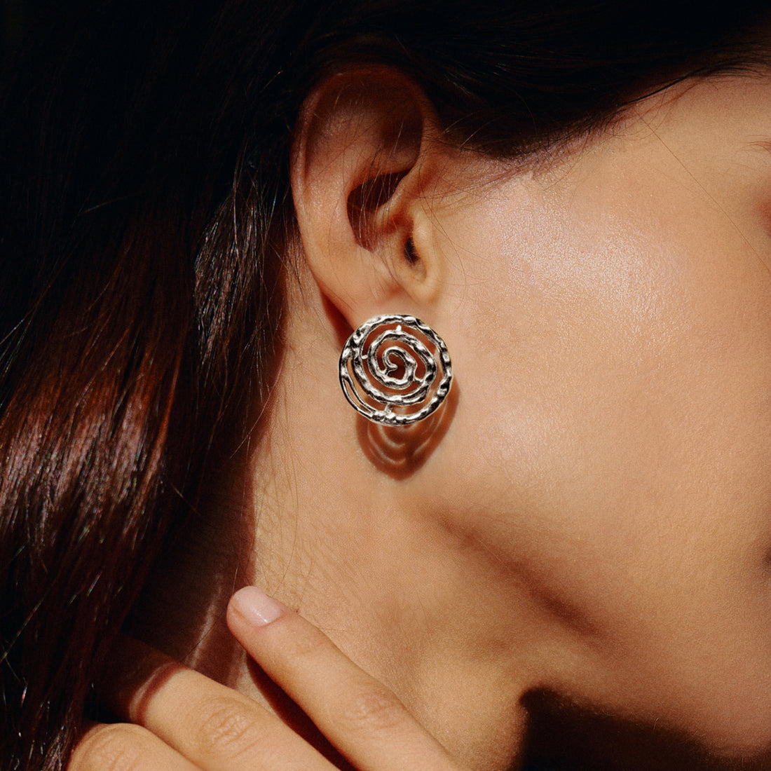 Boucles d'oreilles Soleil spirale éternelle