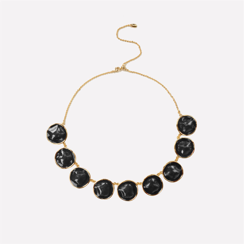Enamel Ripple Necklace