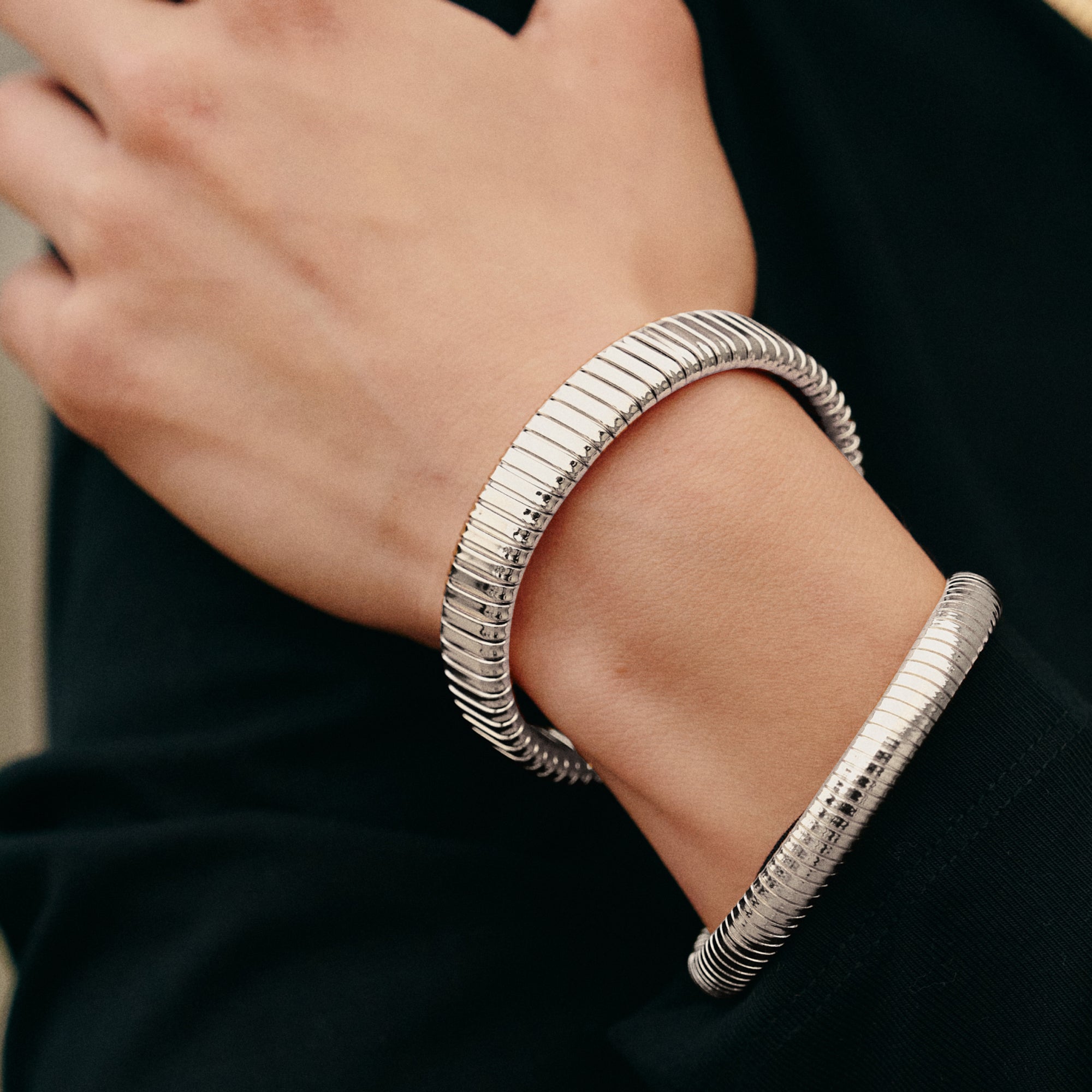 Gladiator Minimalist Silver Bracelet