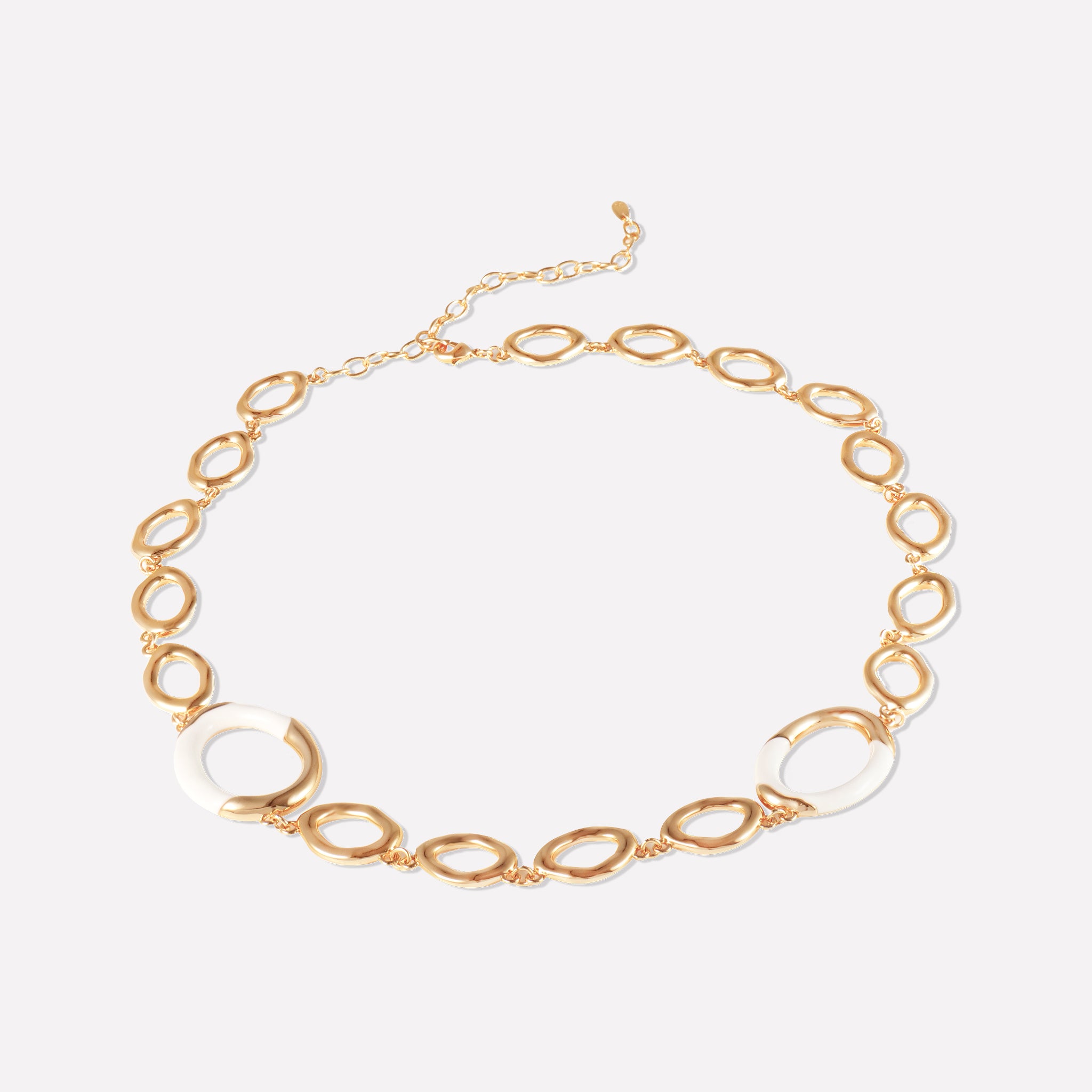 Time Ripples Round Necklace