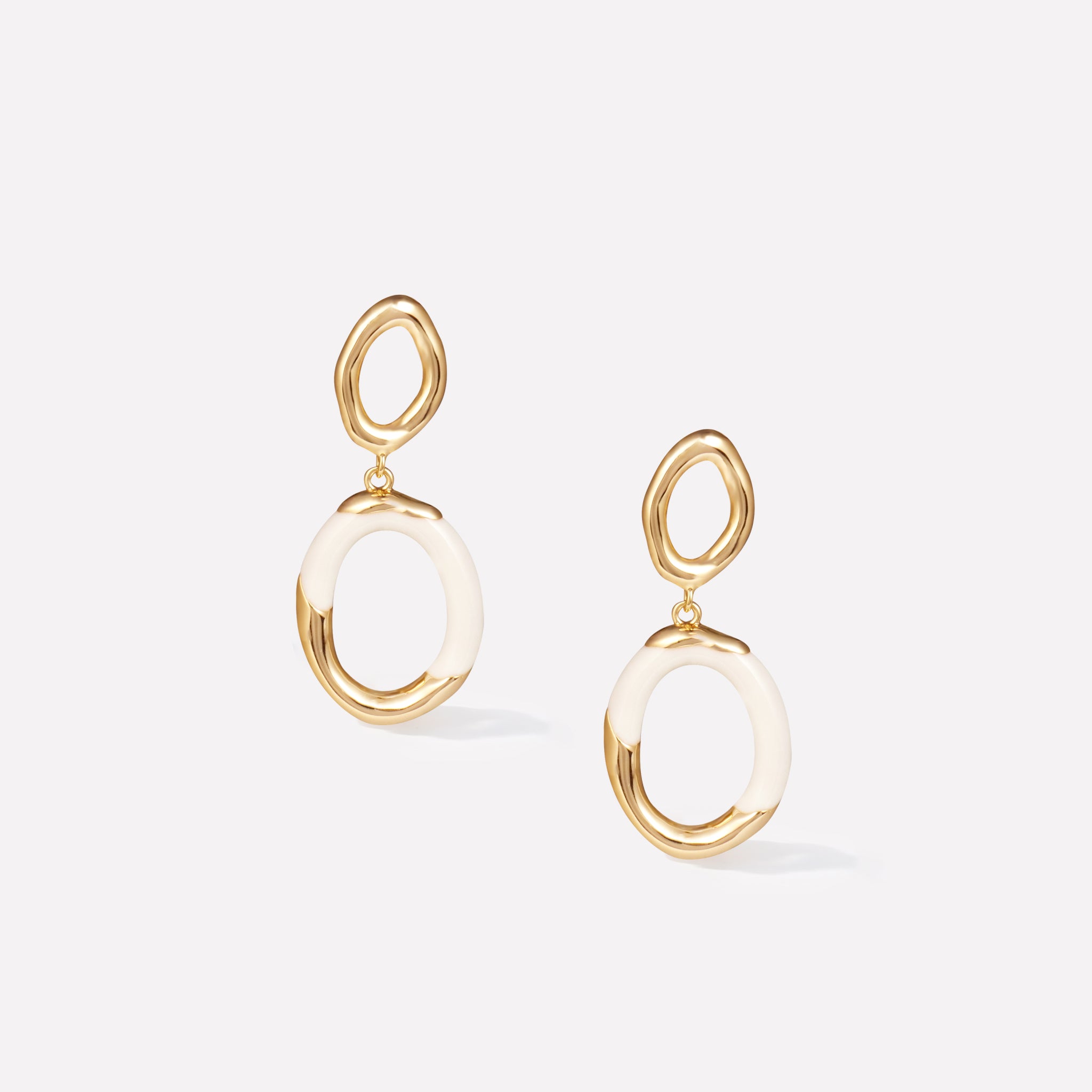 Time Ripples Round Earrings