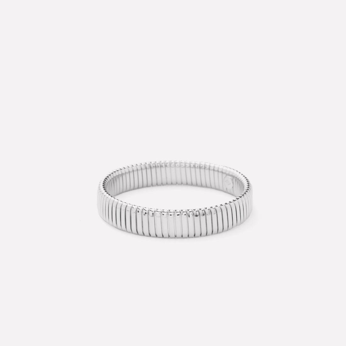 Wide Gladiatorl Minimalist Silver Bracelet